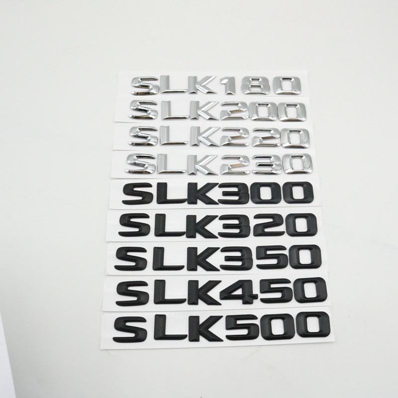 ABS Rear Trunk Lid Emblem Number Letter for Mercedes-Benz R170 R171 R172 SLK32 SLK63 SLK55 SLK200 SLK220 SLK230 SLK250 SLK260