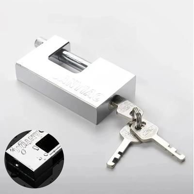 High Security Heavy Duty D-Shaped Padlock with 3 Keys Rust-proof Steel Lock for Garage Door Containers Gates and Warehouses