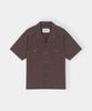 KINETO Eclat Snap Open Collar Shirt_Plum