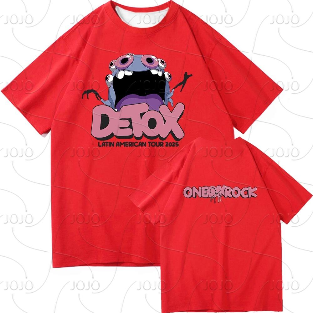 One Ok Rock DETOX Tour 2025 T-shirt Moda Odzież męska/damska Vintage Harajuku Szybkoschnąca odzież Punk T-shirty