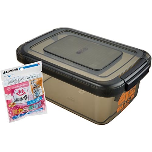 HAKUBA Moisture-proof Storage Case Dry Box NEO 5.5L Smoke KMC-39 Moisture-proof Cabinet Made In Japan Anti-mold Anti-humidity Stackable Desiccant Incl