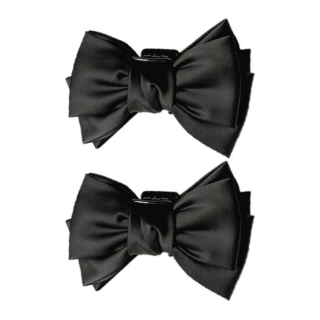 Korea large size bow hair clip elegant temperament simple style exquisite girl  claw clip fashion hair accessories