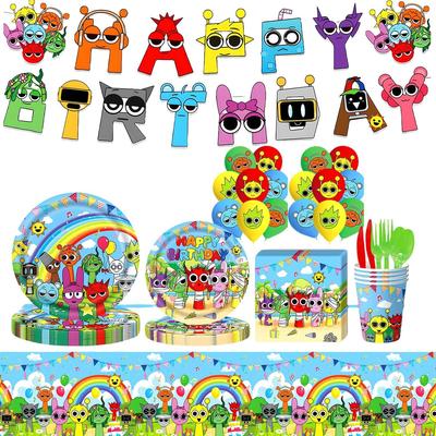 Tag Theme Birthday Party Decoration Game Flag Cake Insert Spiral Arrangement