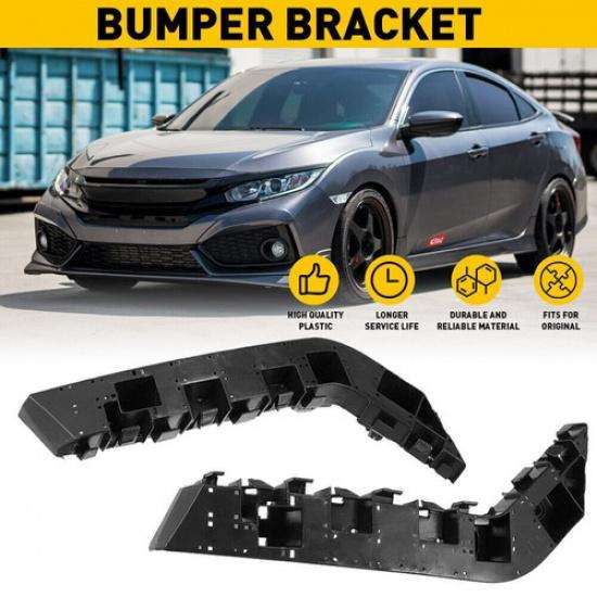 Front Bumper Support Brackets Left & Right For 2016 2017 2018- Honda Civic