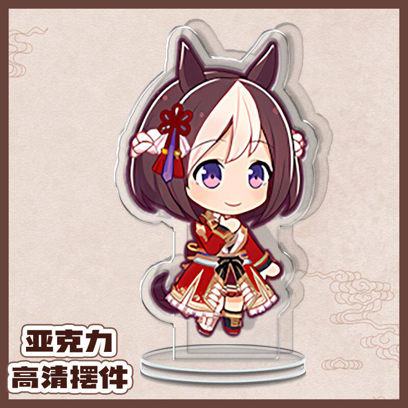 

8Cm Acrylic Standing Plates for Umamusume Special Week A nime Cartoons Peripheral Acrylic Desktop Decoration Exquisite Gifts Toy 8CM