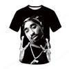 New Men's Women's Rapper Tupac T Shirt 3d 2pac Print Tshirt Men Fashion Summer Casual Short Sleeve T-shirt Women Tops Tees Album