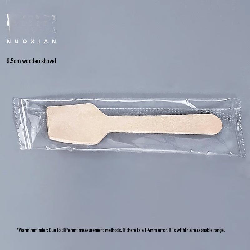 9.5cm Disposable Wooden Mini Scoop Spoons, 1000-Count