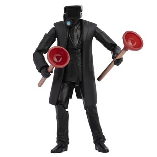 Skibidi Toilet Deluxe Figure Plunger Man Collectible Figure Officially Licensed