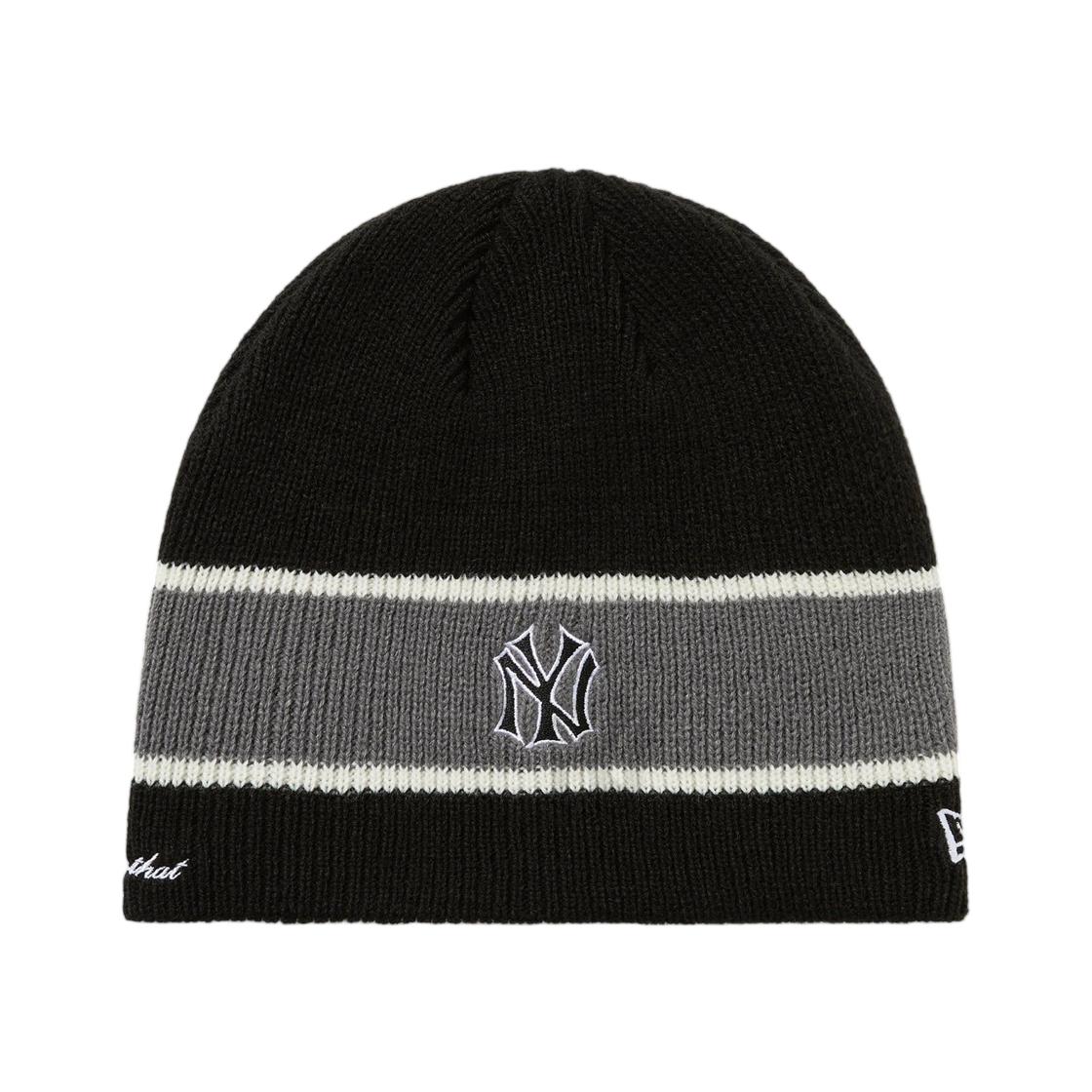 Thisisneverthat x New Era New York Yankees Stripe Beanie Black ONE SIZE