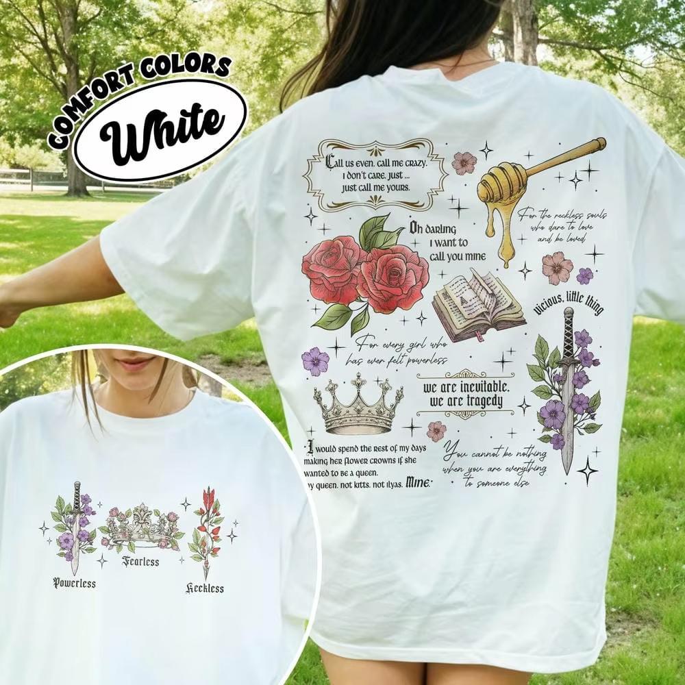 

Women Retro Powerless Bookish Comfort Unisex Tee for Fan Kai Azer I Love You Shirt Romantic Y2K Top Daily Oversize Tees 4XL