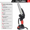 2000W 8 Inch Electric Chain Saw Brushless Cordless Pruning Mini ChainSaw Garden Tree Logging Saw Woodworking Tools