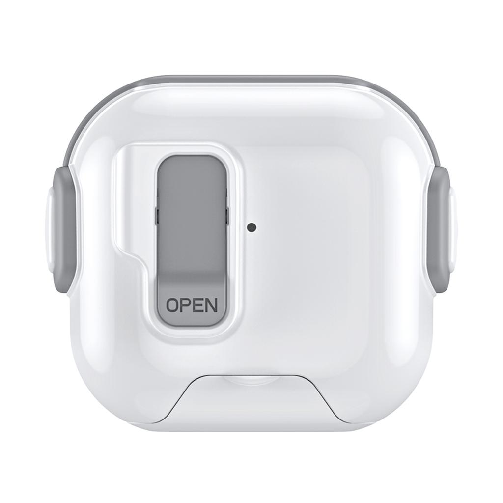 For AirPods 4 Case with Phone Stand Function TPU PC TWS Earbuds Protective Cover