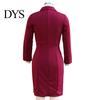 Waist Dress Women's Fall Long Sleeve Bodycon Work Lapel Button Comfortable Women Up Formal Midi Business Office Sheath Pencil