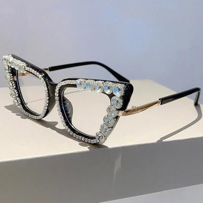 Anti Blue Light Cat Eye Glasses Trendy Leopard Thick Frame Unisex Ladies Eye Protection Fashion Eyewear