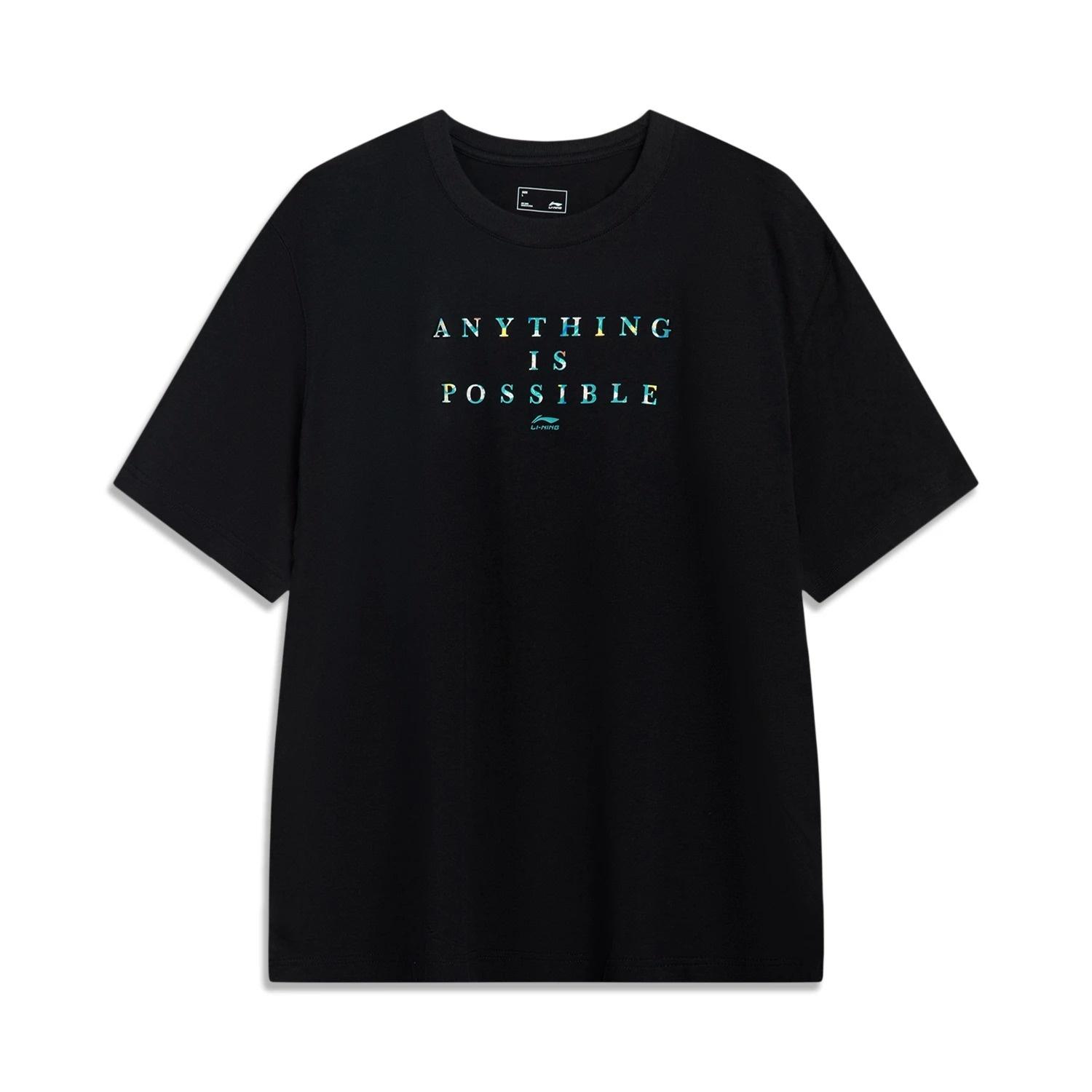 Li-Ning Lifestyle Training Summer Tee Black Men s AHST451-3 L