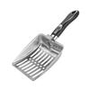 Efficient Ergonomic Grip Cats Litter Scooper Stainless Steel Litter Scoops with Fine Sifting Hole for Litter Cleaning