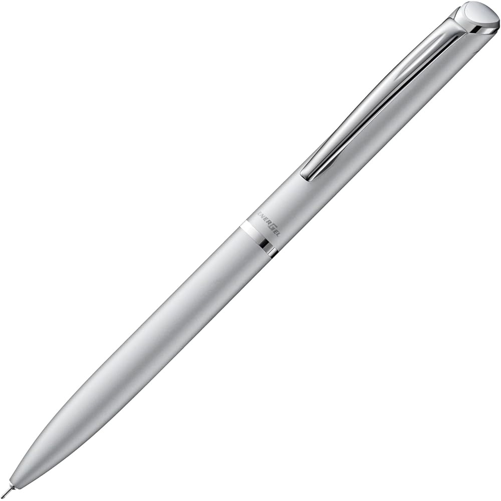 Pentel Ballpoint Pen Gel Ink Gel Filography 0.5mm Silver Shaft BLN2005Z Black