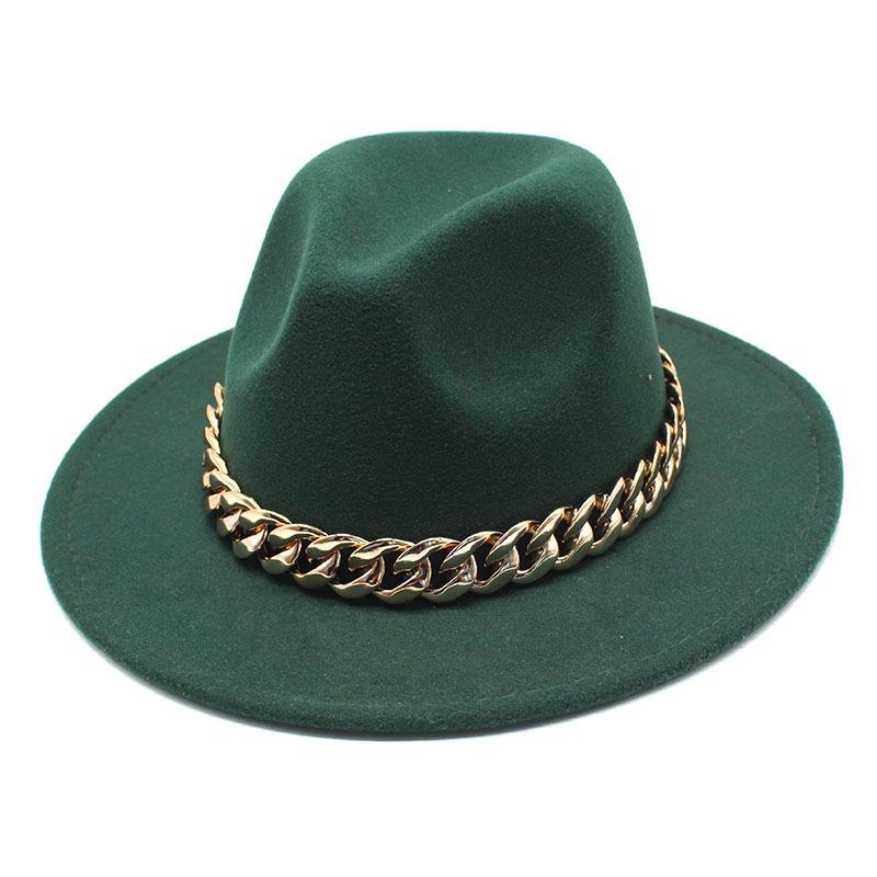 Hat Ladies Jazz Hat Seasonal British Chain Retro Top Hat Ladies Wool Gentleman Hat