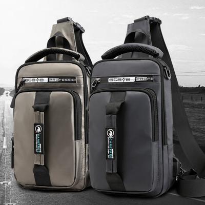 Nuovo marsupio da uomo con interfaccia USB e ricarica, multifunzionale, con tracolla singola e zaino.