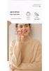 2024 Autumn/Winter Cashmere Sweater: Ladies' Half-High Neck, Wheat Ear Jacquard, Korean-Style Loose Slimming Knitwear