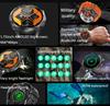 2025 New Military Smart Watch Men 730mAh Large Battery Flashlight AMOLED HD Display 3ATM Waterproof Outdoor Sports Smartwatch
