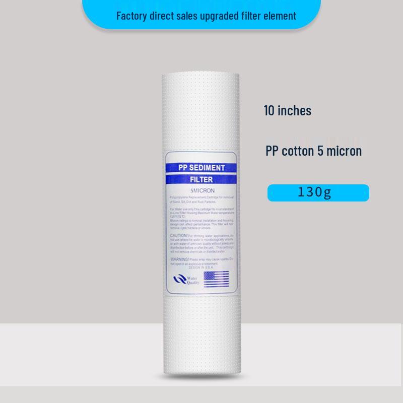 10-Inch 5-Stage Water Purifier: PP Cotton, Granular Carbon, Sintered Carbon, RO Membrane, Coconut Shell Post-Carbon Filters
