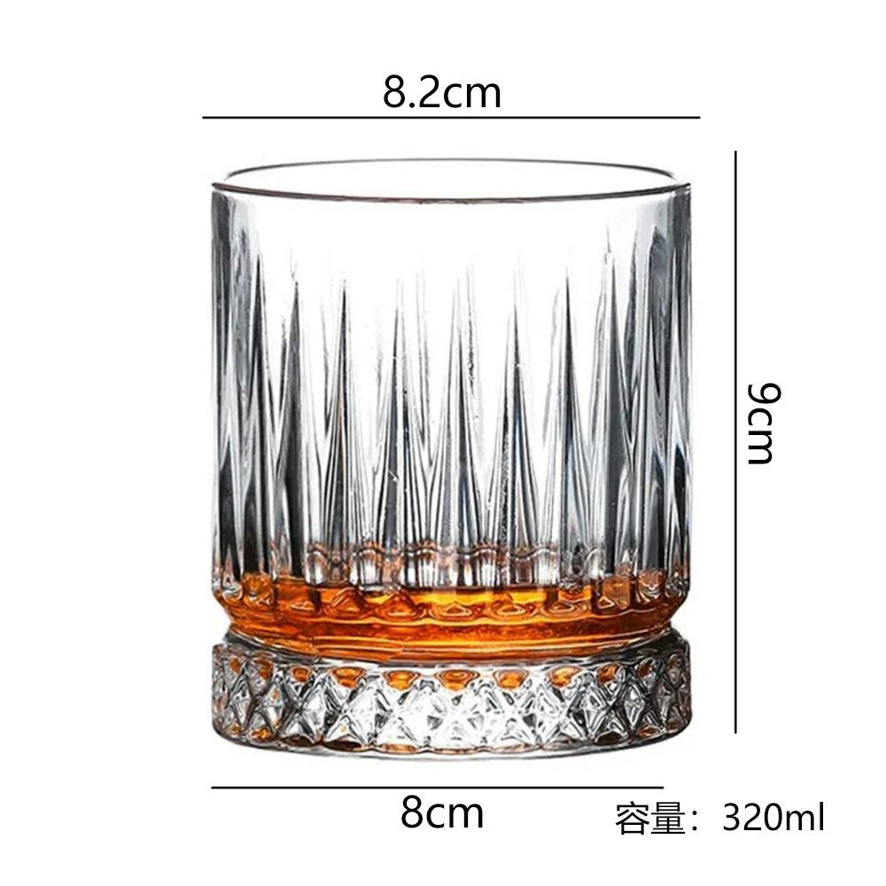 Whiskey glass household European crystal glass foreign wine cup creative ins wind beer cup bar set