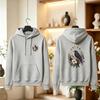 Witchy Raven Hoodie Celestial Moon Long Sleeve Gothic Floral Crow Sweatshirt Botanical Moon Phase Pullover Dark Cottagecore Gift