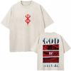 Washed Anime Berserk Guts Classic T-Shirts Manga Gatsu Griffith Zodd Trend T-shirt Men Women Oversized  Cotton Casual Tee Shirt