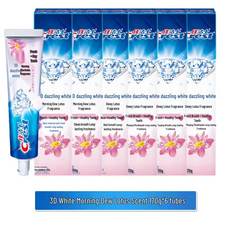 Crest 3D White Morning Dew Lotus Toothpaste
