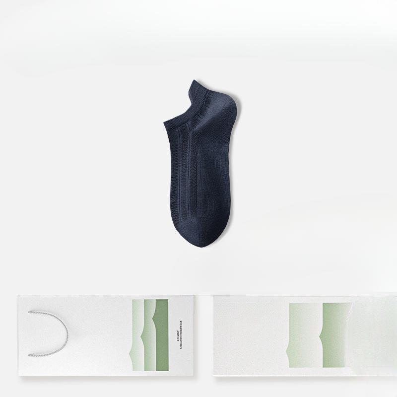 Men's Summer Thin Mesh Breathable Deodorant Sweat Absorbing Cool Socks