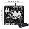 Folding Picnic Blanket Aluminum Film Base Multipurpose Play Mat Water Resistant Outdoor Camping