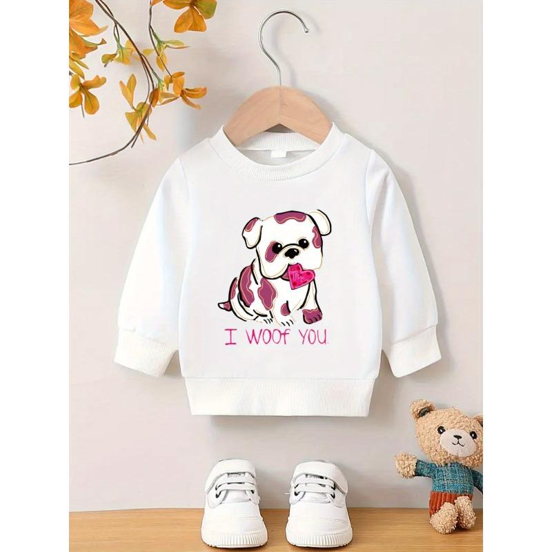 Easy Print Pattern, Comfortable And Skin-Friendly Sweatshirt for Baby Girls Aged 0-3 Years