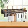 No-Drill Wall-Mounted Kitchen Organizer Rack