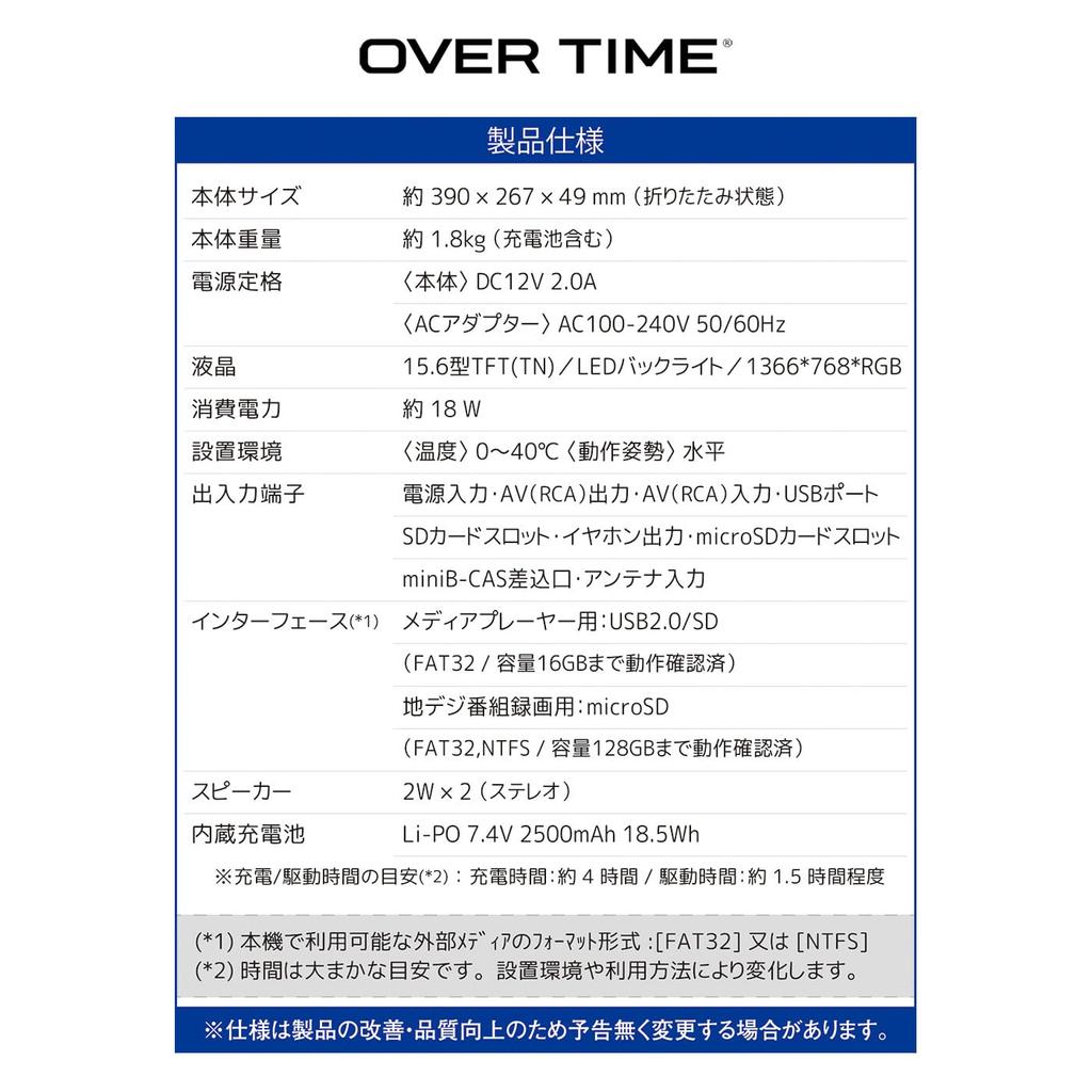 inch full segment portable DVD player 15.6