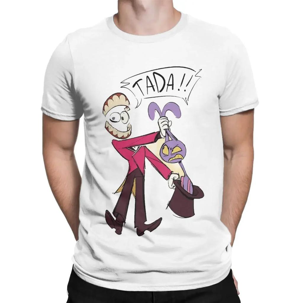 The Amazing Digital Circus Men T Shirts Pomni Ragatha Caine Vintage Tee Shirt Short Sleeve T-Shirt Cotton Printed Clothing