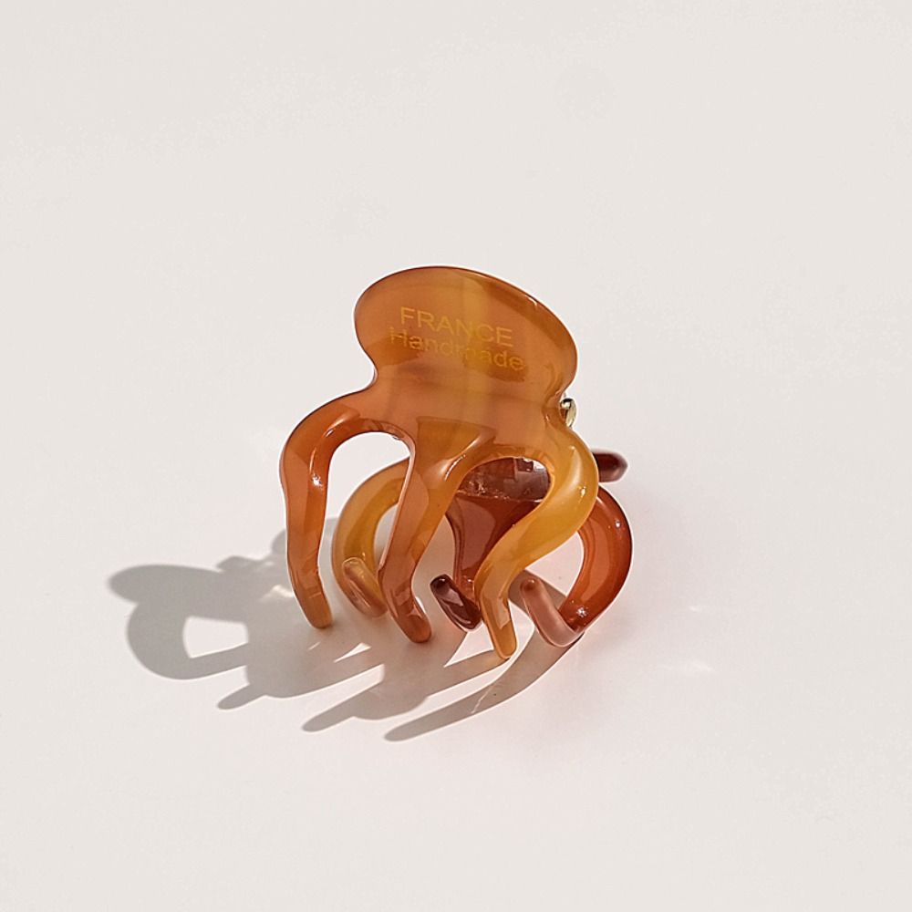 Hollow Out Pumpkin Grab Clip Acetate Retro Mini Hair Claw  Party
