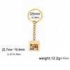 EUEAVAN Je 12 Tribes High Priest Keychain Stainless Steel Hebrew Letter Inscription Birthstone Keyring Amulet Jewelry Gift
