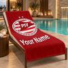 Custom Name PSV Eindhoven Beach Towel Personalized Text Soft Towel Swimming Travel Bath Gift