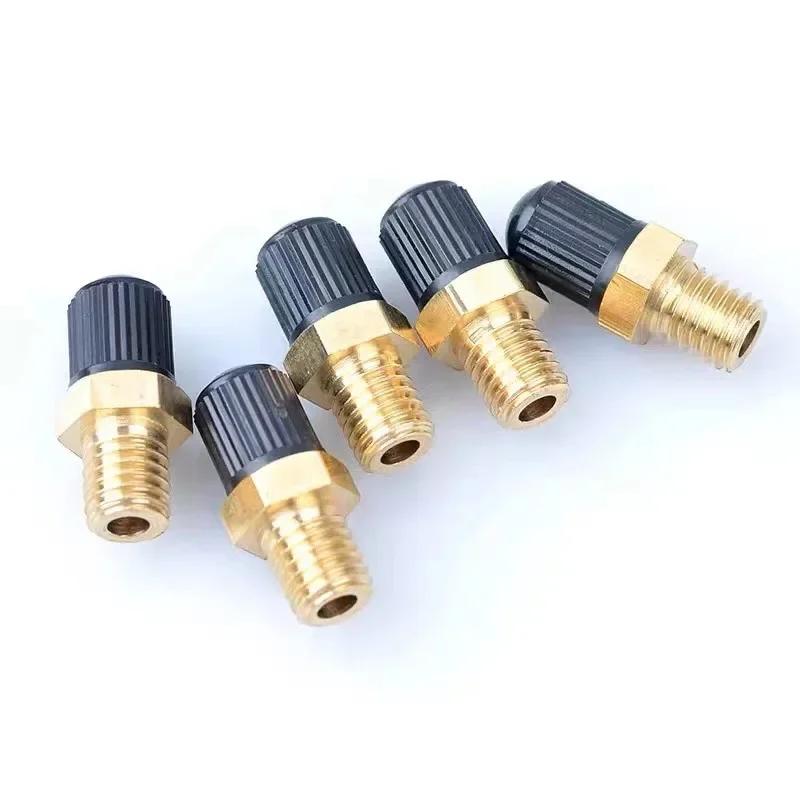 1/4 NPT 1/8 NPT M10*1 Automobile Tire Valve Core Motorcycle Tubeless Tire Screw Valve Tire Pressure Monitoring Tire Copper Valve