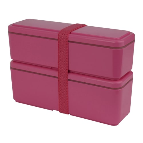 Miyoshi Seisakujyo GEL-COOL Fit Slim Lunch Box, Pink x Pink, GC-436