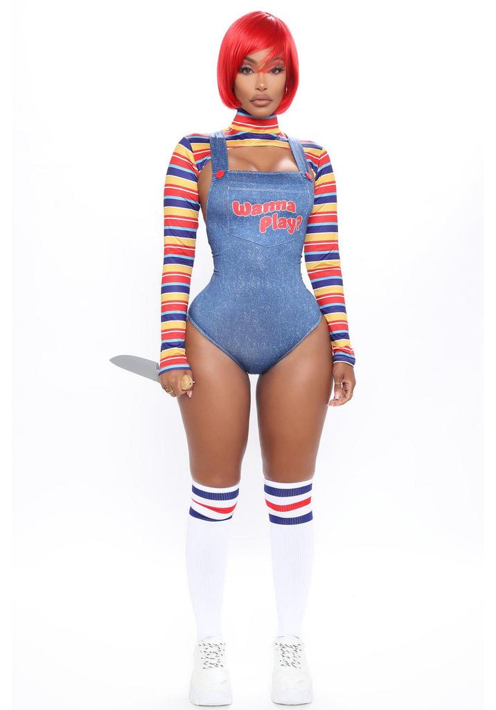 New Sexy Halloween Women's Printed Sportswear Two-Piece Set