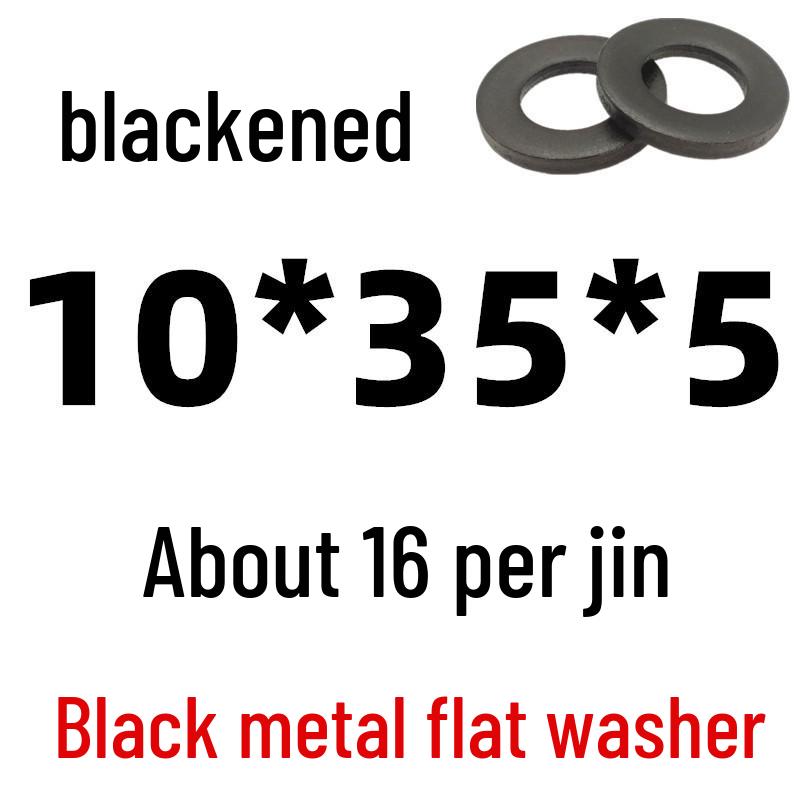 Thickened Black Iron Flat Washer for Screws, Non-standard Round Design
