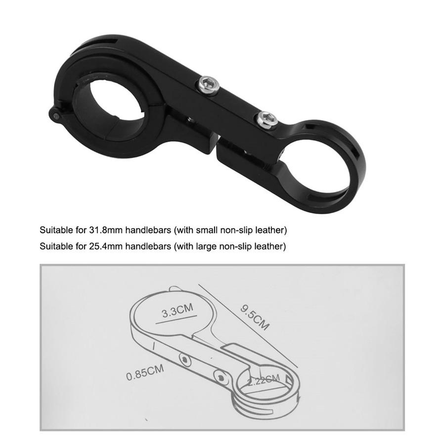 Aluminum Alloy Handlebar Extender for Holding Motorcycle E-Bike Lamp Speedometer GPS Phone Mount Holder  W / Wrench