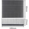 Audio fan heatsink aluminum heatsink 80mm x 100mm x 27mm silver 1 piece