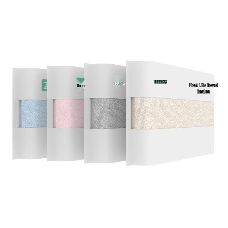 Xinjiang Long-staple Cotton Face Towel 4-Pack