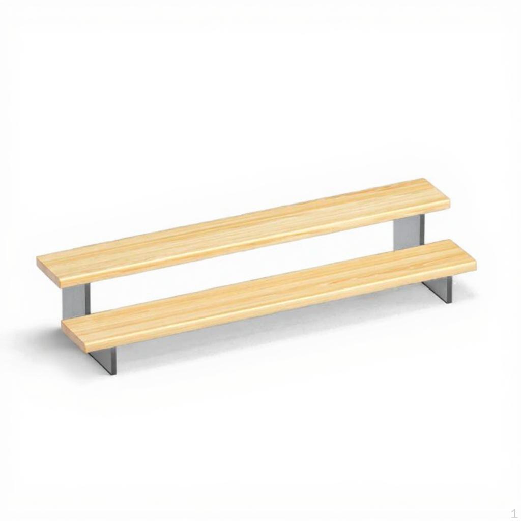Wooden Display Stand, Acrylic Tiered Organizer, Desktop Shelf, MultiFunctional Storage for