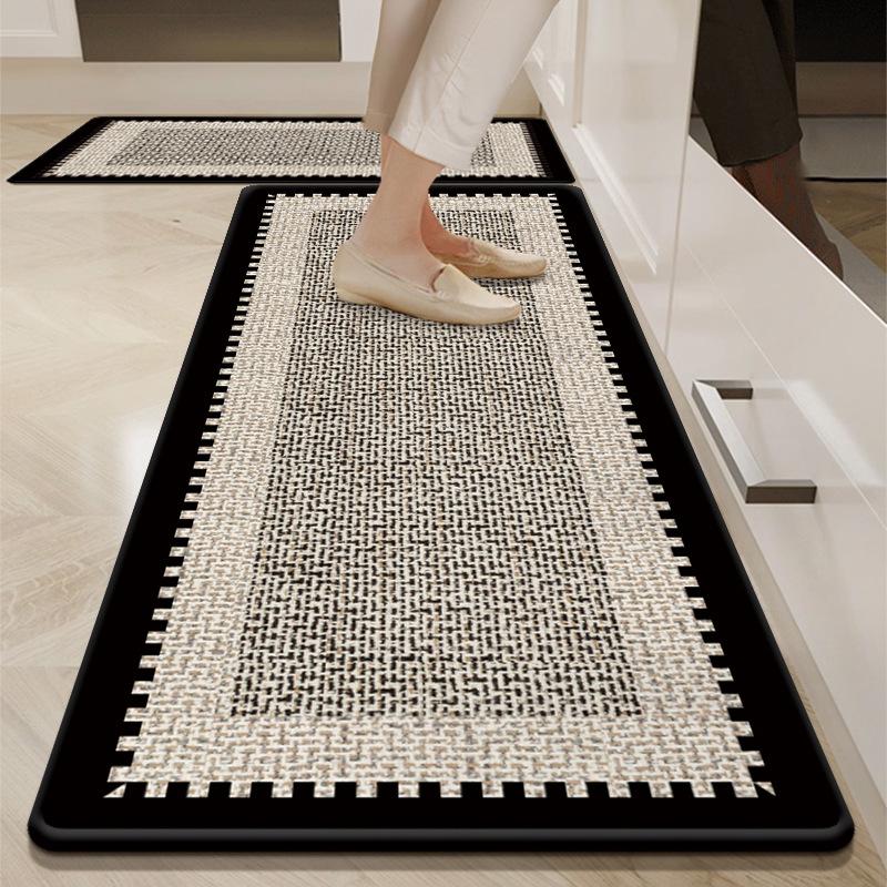 Kitchen floor mat, absorbent, oil-absorbing, non-slip, simple, cuttable, easy-to-clean diatomaceous earth mat. 40x60cm бежевый