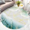Cartoon Circular Carpet Bedroom Computer Swivel Chair Mat Children's Room Study Desk Floor Mat Silent