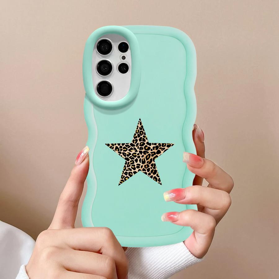 Leopard Star Design Case for Samsung Galaxy S21 S22 Ultra S23 Plus S20 FE S24 S25 A26 A25 Soft Phone Cover A55 A35 A24 A36 A54